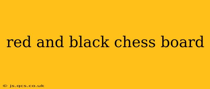red and black chess board
