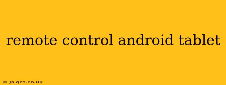remote control android tablet