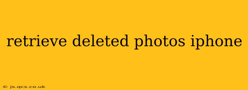 retrieve deleted photos iphone
