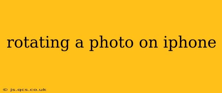 rotating a photo on iphone