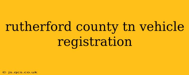 rutherford county tn vehicle registration