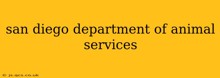 san diego department of animal services