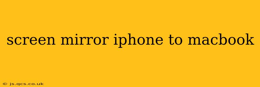 screen mirror iphone to macbook