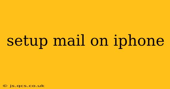 setup mail on iphone