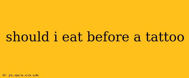 should i eat before a tattoo