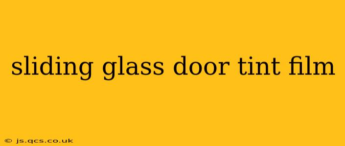 sliding glass door tint film