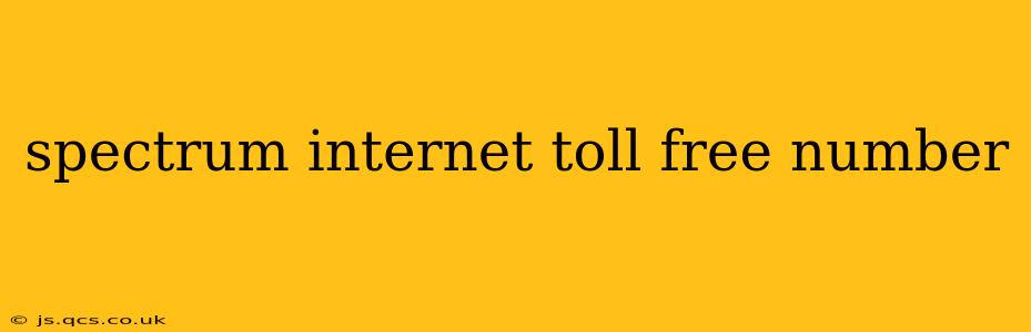 spectrum internet toll free number