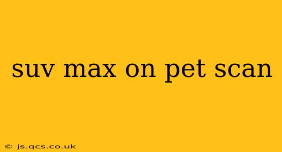 suv max on pet scan