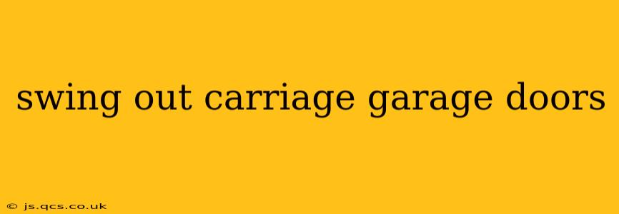 swing out carriage garage doors