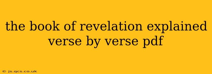 the book of revelation explained verse by verse pdf