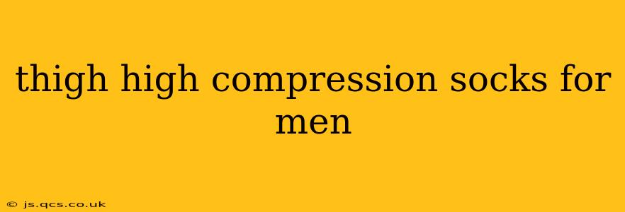 thigh high compression socks for men