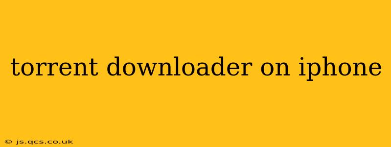 torrent downloader on iphone
