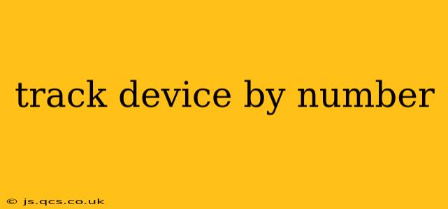 track device by number