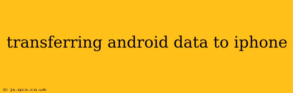 transferring android data to iphone