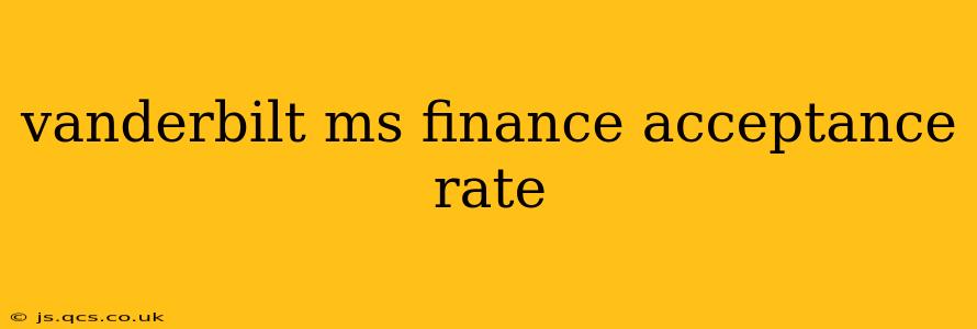 vanderbilt ms finance acceptance rate