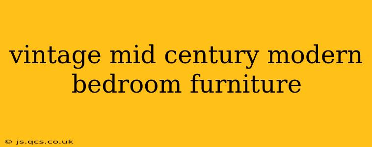vintage mid century modern bedroom furniture