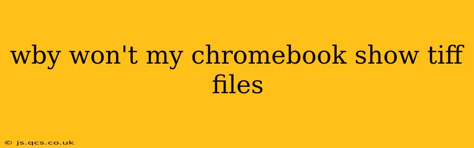 wby won't my chromebook show tiff files