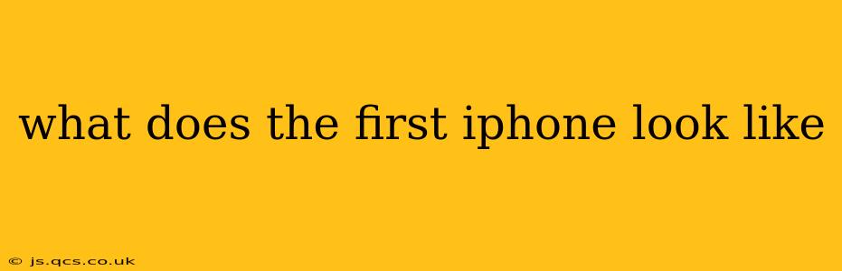 what does the first iphone look like