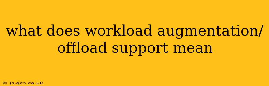 what does workload augmentation/offload support mean