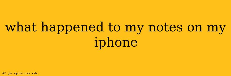 what happened to my notes on my iphone