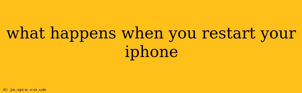 what happens when you restart your iphone