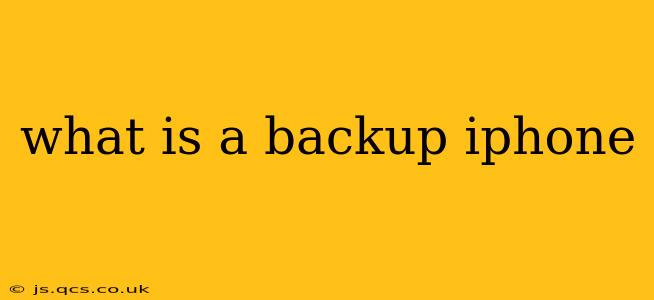 what is a backup iphone