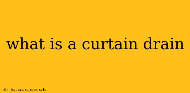 what is a curtain drain