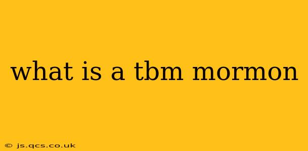 what is a tbm mormon