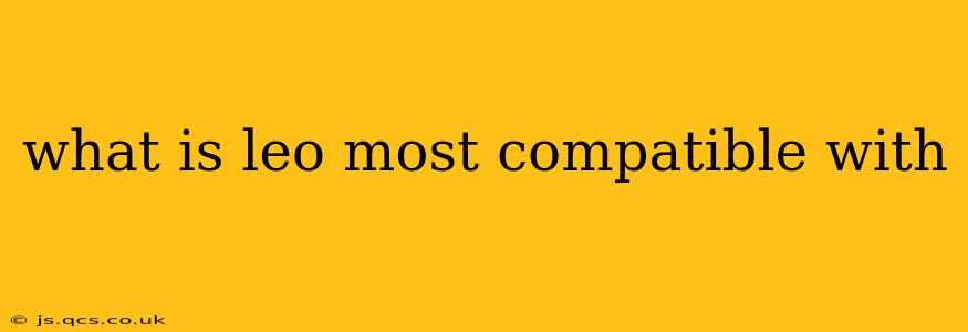 what is leo most compatible with
