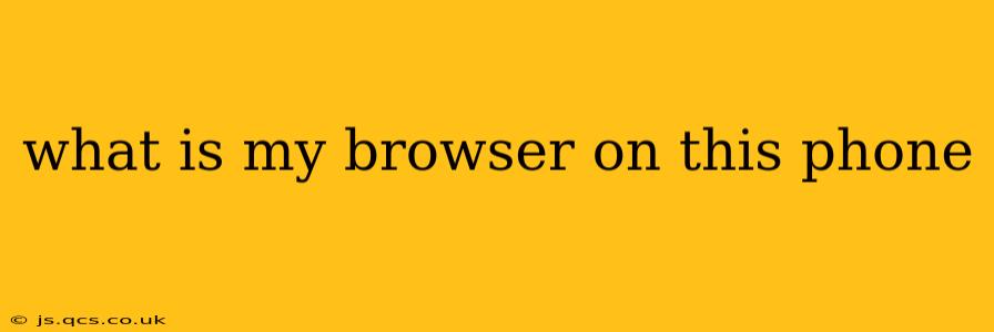 what is my browser on this phone