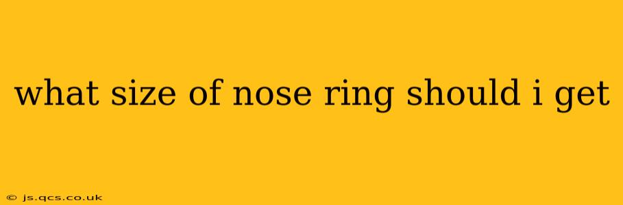 what size of nose ring should i get