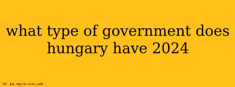what type of government does hungary have 2024