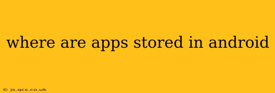 where are apps stored in android