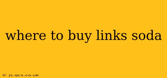 where to buy links soda