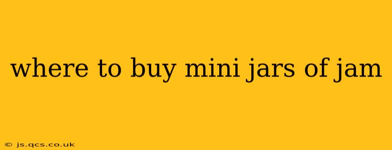 where to buy mini jars of jam