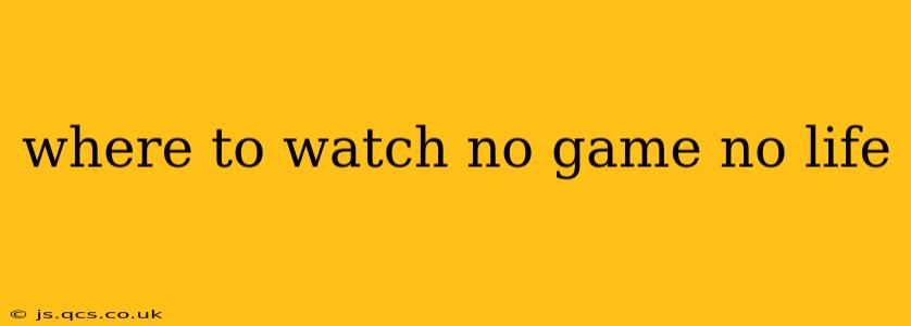 where to watch no game no life