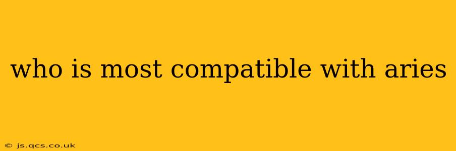 who is most compatible with aries