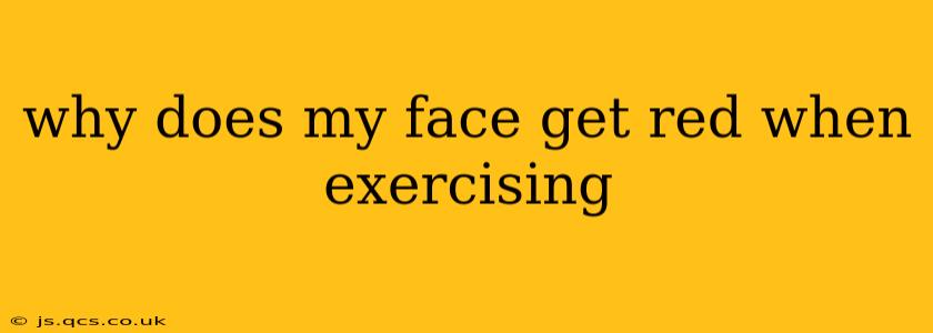 why does my face get red when exercising