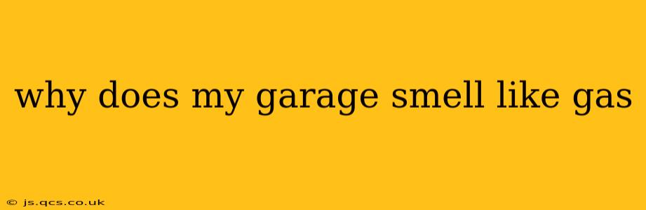 why does my garage smell like gas