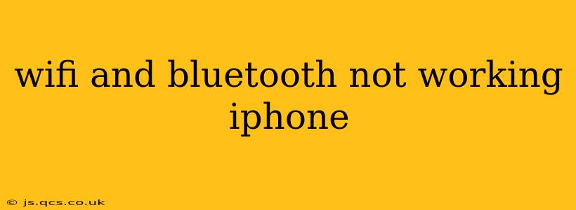 wifi and bluetooth not working iphone