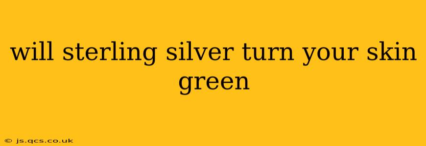 will sterling silver turn your skin green