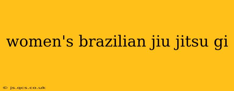 women's brazilian jiu jitsu gi