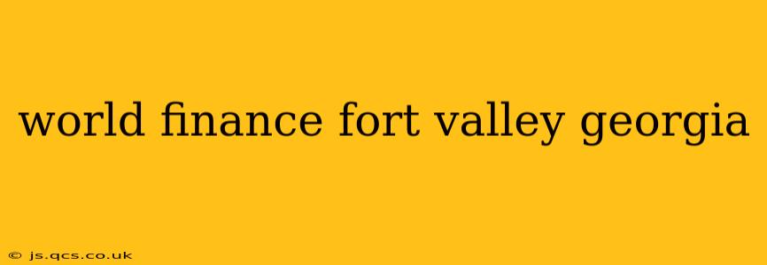 world finance fort valley georgia